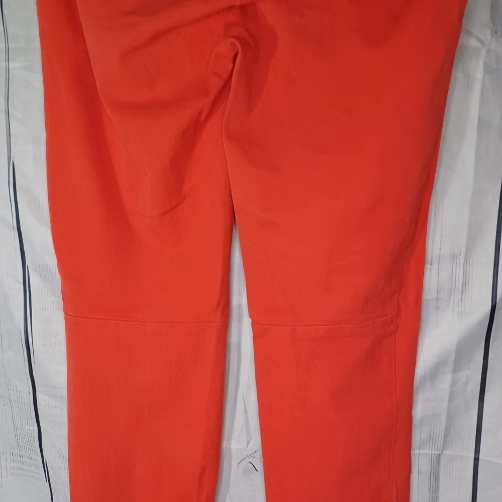 J. Crew Coral Red City Fit Stretch Ankle Cropped Classic Preppy Pants